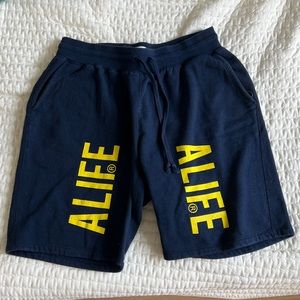 ALife navy blue and yellow shorts